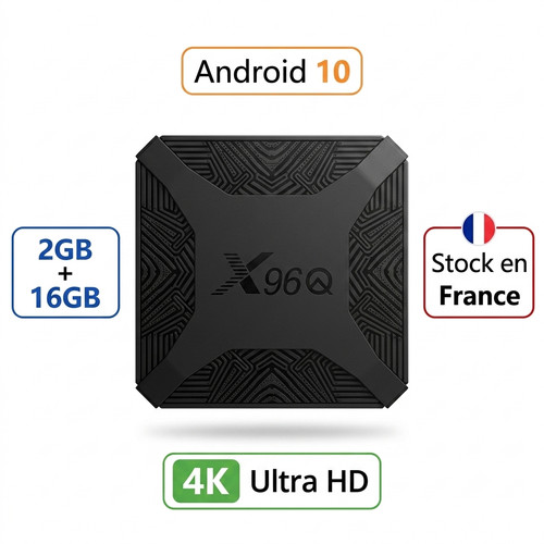 Box android x96q 4k 2go - tv,