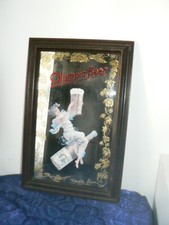 RARE ANCIEN MIROIR PUBLICITAIRE OLYMPIA BEER VERRE BIERE LUCID LINES ETATS UNIS
