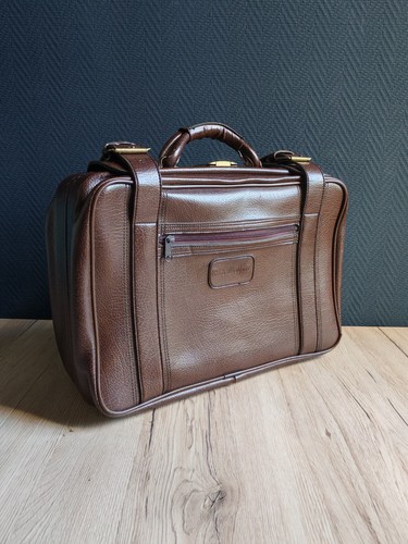 Valise vintage cuir - , marron