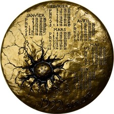 France, Médaille, Calendrier