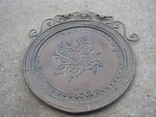 Used Floral Metal Wall Hanging