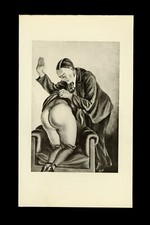 1931 Ch. Avalanche L'amour fouet héliogravure noir fessée spanking bdsm curiosa