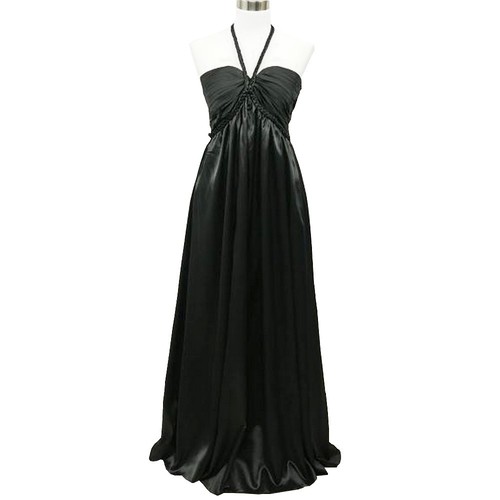 Robe soirée longue noire - robe,