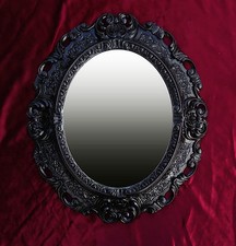 Miroir Mural Miroir Noir Ovale