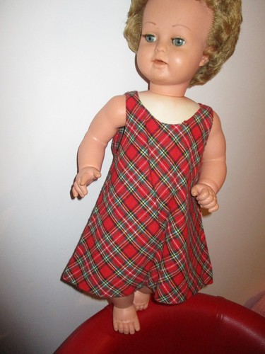 Robe sans manche écossais - robe,