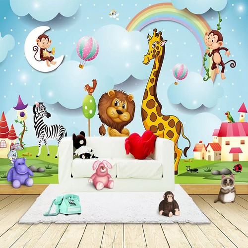 Papier peint motif animaux - motif,