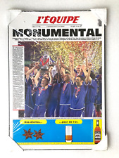 plaque  bois murale publicité ricard L'EQUIPE  football Euro 2000  France