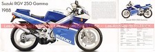 SUZUKI RGV 250 Gamma 1988 FR Fiche Moto 000483