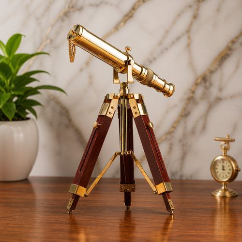 Ancien télescope laiton - en,
