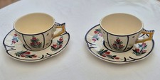 Duo Paire Tasses à déjeuner Café Chocolat Faïence de HB Henriot Quimper