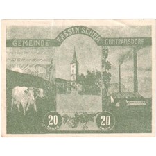 Autriche, Guntramsdorf, 20 Heller, Eglise, 1920, 1920-08-31, SUP, Mehl:FS 310a