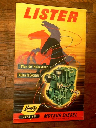 Affiche ancienne moteur - affiche, lister