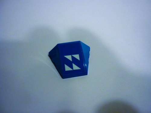 Lego blue wedge 4x4 - blue,