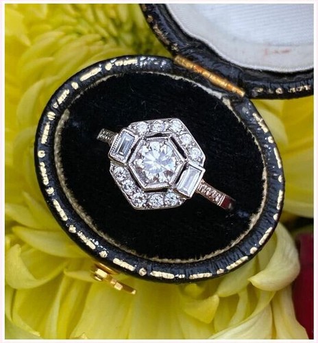 Bague art déco - bague, en