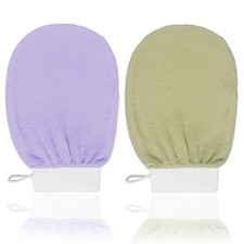 2 Pièces Gant Exfoliant Gant Exfoliant Kessa Gant De Crin Gants Gommage Corps...