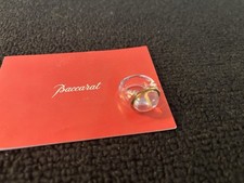 Bague modèle Médicis bleue clair en cristal de Baccarat taille 50