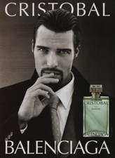 Publicité papier Parfum. Perfume ad. BALENCIAGA Cristobal pour Homme 2000