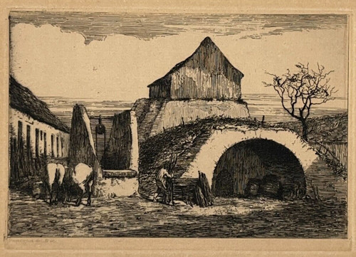 Four chaux gravure eau - gravure, forte