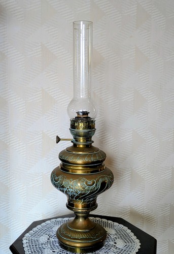 Grande lampe pétrole en - pétrole,