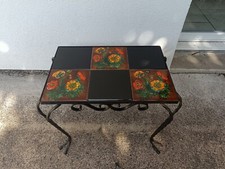 table basse Signé vallauris Et Fer Forgé Vintage 60/70