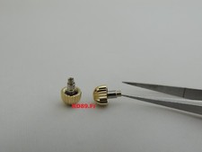 1 X Screw-on crown Yellow gold plated Breitling CHRONOMAT ø 5,25 mm / ø 1,20 mm