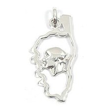 Pendentif Carte Pays Corse