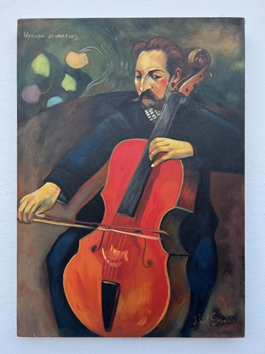 Tableau huile sur toile paul - sur,