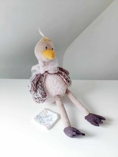 Peluche/Doudou Pétunia Autruche/Oiseau Beige Et Rose 40cm Le Bazar - Moulin Roty