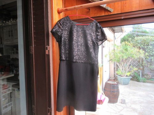 Robe 123 noire habillée haut - robe,