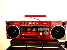SANYO M-V40K REDAM/FM Radio/Tape Boombox GhettoBlastePortable...