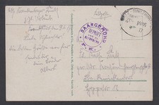Germany 1917 FELDPOST card, Metz-Bingerbruck BAHNPOST & SAARGEMUND P.K. postmark