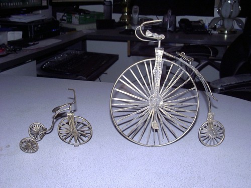 Metal bicycle and tricycle - and,