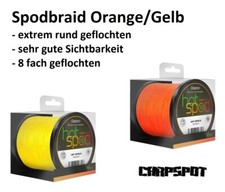 Spod Tresse Markerbraid 0,14mm 8-fach Tressé 300m Fil pour Carpes Spomb Distance