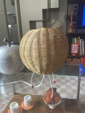 Lampe Boule En Osier Années