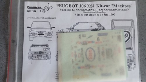 Decal peugeot 106 - ,