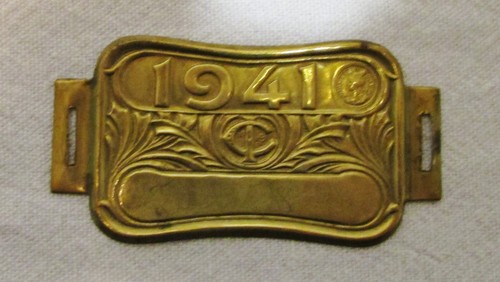 Plaque velo ancienne laiton - ancienne,