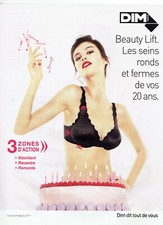 Publicité Advertising 089  2010  Dim soutien gorge Beauty lift seins ronds sous 