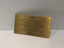 Pomellato Plaque Présentoir Plaque Afficheur - Collection Capri - Espagnol