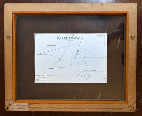 Carte signée salvador dali - signée,