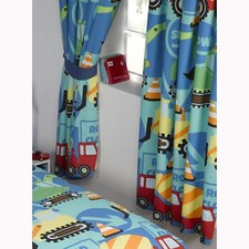 Construction Temps 168cm x 137cm Entièrement Doublé Rideaux + Embrasses Camions