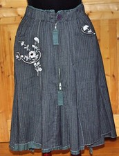 Jupe folk cowgirl - jupe, grise