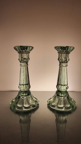 Set bougeoirs en verre - de,