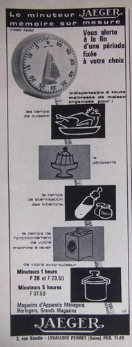 Publicite minuteur jaeger - publicite,