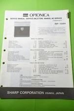 Service Manuel D'Instructions