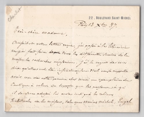 Alexandre bida lettre - alexandre,