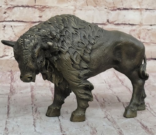 Grand bronze bison buffalo - bronze,