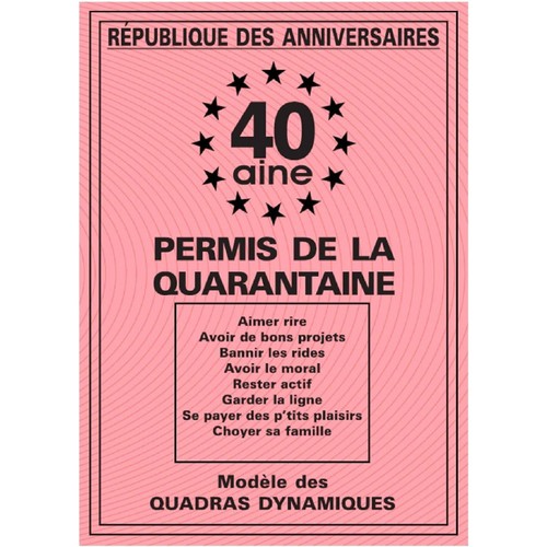 Permis aine - de, 40