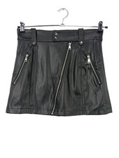 ZARA Jupe en cuir synthétique