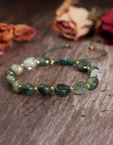 Bracelet agate mousse - en,