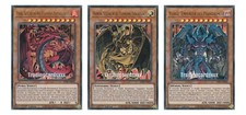 ♦Yu-Gi-Oh!♦ Lot des 3 Betes Sacrées Uria, Hamon et Raviel : SDSA-FR042/43/44 UR